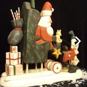 Thomas Sparks signed Helpin Out Hand carved